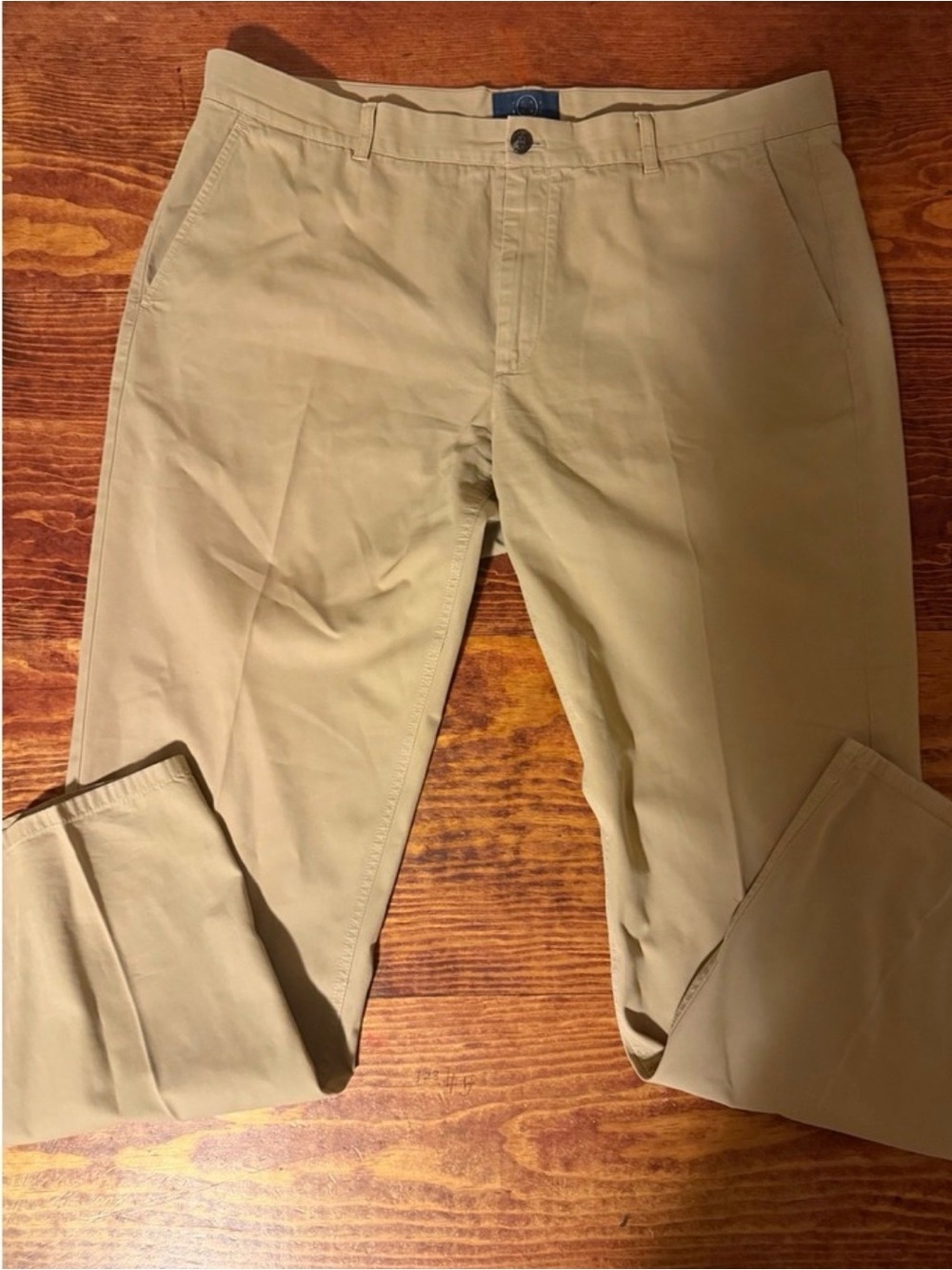 Men's Even Tide Slim Fit Chino Pants Beige 36 X 32 Cotton And Spandex